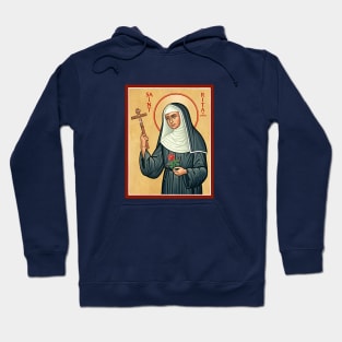 St Rita of Cascia Prayer Catholic Patron Saint Lost Causes Hoodie